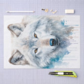 Arctic Wolf Waterverf Tissuepapier (Craft)