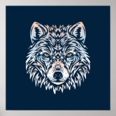Arctic Wolf | Wolf Winter Wall Print (Voorkant)