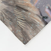 Arctic Wolves Wintery Fleece Deken (Hoek)