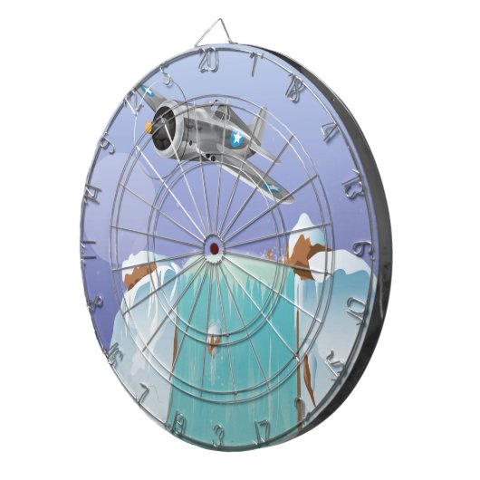 Arctisch avontuur dartbord (Voorkant Rechts)