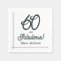 Arctisch Blau Zestig en Fabulous 60ste Verjaardags