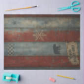 Arctisch Circus Landelijk Carnaval Streep Winter Tissuepapier (Craft)