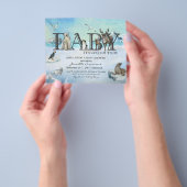 Arctisch dier baby het is koud buiten winterdouche flyer (Hand)