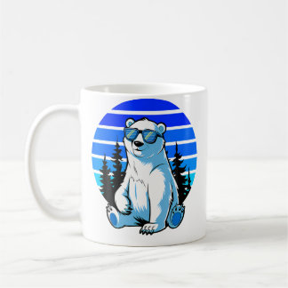 Arctisch dier IJsbeer Liefhebber Coole Zonnebril P Koffiemok