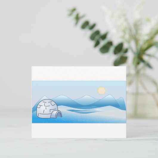 arctisch iglo-Briefkaart Briefkaart (Staand voorkant)