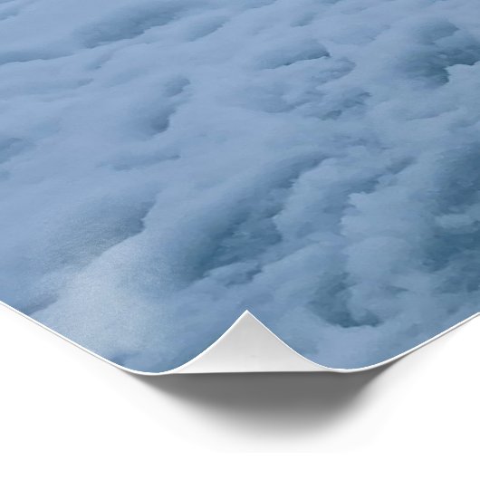 Arctisch landschap, Noordpool 90°Latitude, Aangepa Perfect Poster (Hoek)