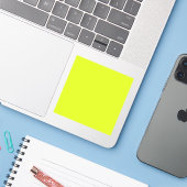 Arctisch limoen (effen kleur) sticker (Laptop met iPhone)