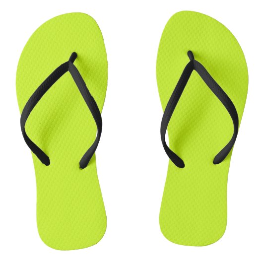 Arctisch limoen (effen kleur)  teenslippers (Voetbed)