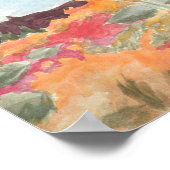 Arctisch meer in de herfst Waterverf: Print (Hoek)