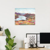 Arctisch meer in de herfst Waterverf: Print (Thuiskantoor)