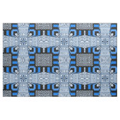 Arctisch op-Art Blue Stof (Fat Quarter)