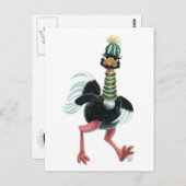 Arctisch struisvogel op de vlucht briefkaart (Voorkant / Achterkant)