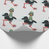 Arctisch struisvogel op de vlucht cadeaupapier (Hoek)