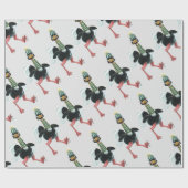 Arctisch struisvogel op de vlucht cadeaupapier (Vlak)