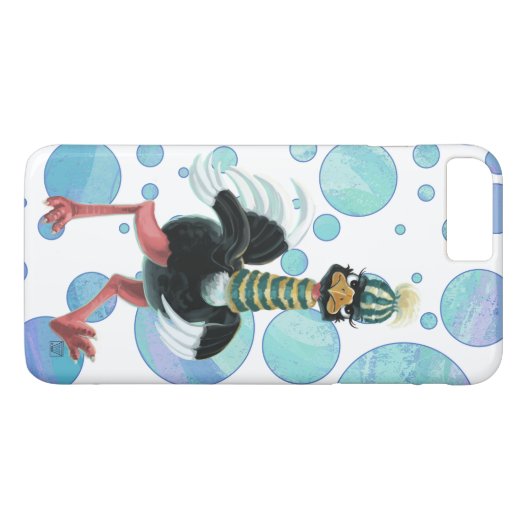 Arctisch struisvogel op de vlucht Case-Mate iPhone case (Achterkant (Horizontaal))