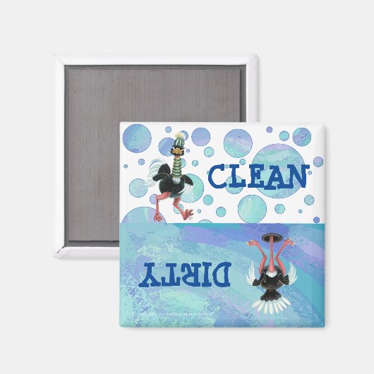 Arctisch struisvogel op de vlucht magneet (Voorkant / Achterkant)