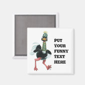 Arctisch struisvogel op de vlucht magneet (Voorkant / Achterkant)