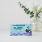 Arctisch struisvogel op de vlucht visitekaartje (Staand voorkant)