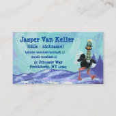 Arctisch struisvogel op de vlucht visitekaartje (Voorkant)