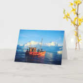 arctisch visserij-wenskaart kaart (Gele Bloem)