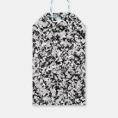 Arctisch Wit Grijs Zwart Camo Camouflage Feest Cadeaulabel (Achterkant)
