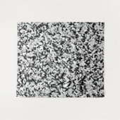 Arctisch Wit Grijs Zwart Camo Camouflagepatroon Wandkleed (Voorkant (horizontaal))