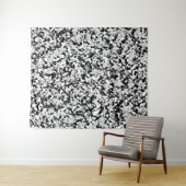 Arctisch Wit Grijs Zwart Camo Camouflagepatroon Wandkleed (In Situ (horizontaal))