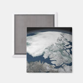 Arctisch zee boven Noord-Amerika Magneet (Voorkant / Achterkant)