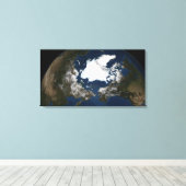 Arctisch zee canvas afdruk (Insitu (Houten vloer))