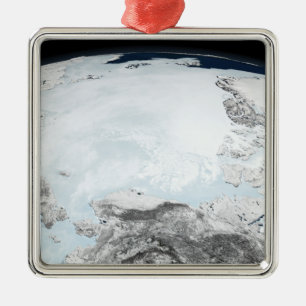 Arctisch zee-ijs 2 metalen ornament