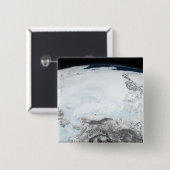 Arctisch zee-ijs 2 vierkante button 5,1 cm (Voorkant /achterkant)