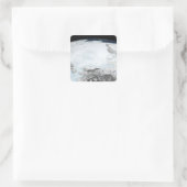 Arctisch zee-ijs 2 vierkante sticker (Tas)