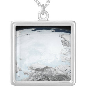 Arctisch zee-ijs 2 zilver vergulden ketting