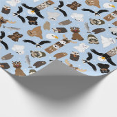 Arctische alaska-dieren 2 cadeaupapier (Hoek)