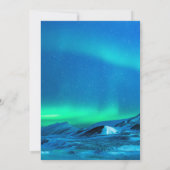 Arctische Aurora Noorderlicht Trouw Uitnodiging (Achterkant)