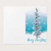 Arctische blauwe bevroren zilverspartijen kaart (Buitenkant ongevouwen)