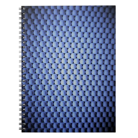 Arctische blauwe bollen notitieboek (Voorkant)