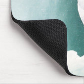 Arctische Blauwgroen sneeuwuil Muismat (Hoek)