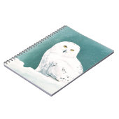 Arctische Blauwgroen sneeuwuil Notitieboek (Linkerzijde)