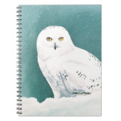 Arctische Blauwgroen sneeuwuil Notitieboek (Voorkant)