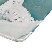 Arctische Blauwgroen sneeuwuil Snijplank (Hoek)