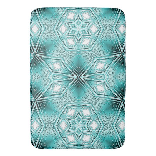 arctische caleidoscoop badmat (Voorkant Verticaal)