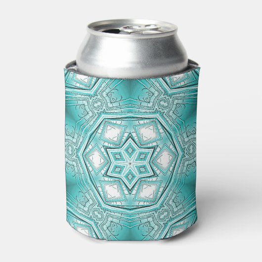 arctische caleidoscoop blikjeskoeler (Blikje Voorkant)