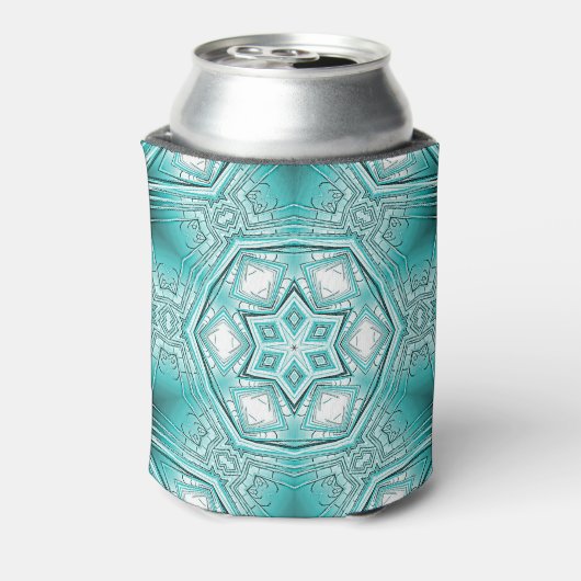 arctische caleidoscoop blikjeskoeler (Blikje Achterkant)