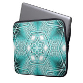 arctische caleidoscoop laptop sleeve (Voorkant Links)