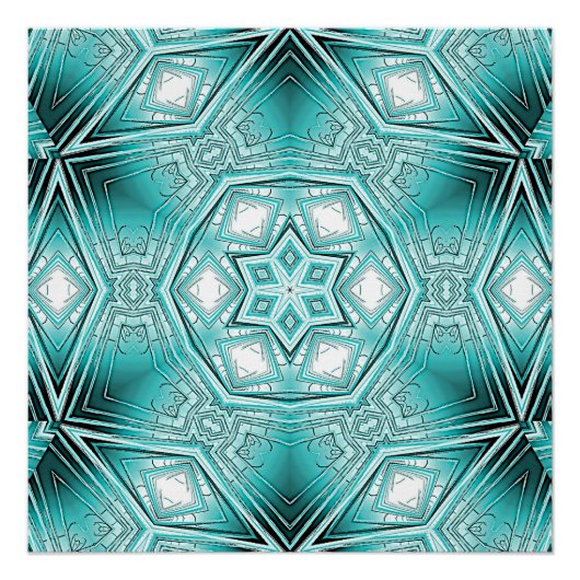 arctische caleidoscoop perfect poster (Voorkant)