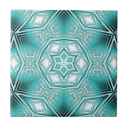 arctische caleidoscoop tegeltje (Voorkant)