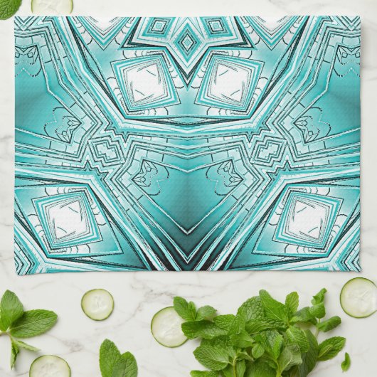 arctische caleidoscoop theedoek (Gevouwen)