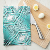 arctische caleidoscoop theedoek (Quarter Fold)