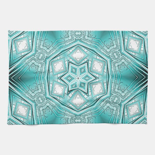 arctische caleidoscoop theedoek (Horizontaal)